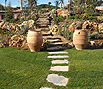 CODE 8: Garden path, with steps from Karystou stones and rock garden from decorative Aris stone