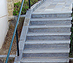 CODE 8: Staircase, steps with Karystou stone, gray - black, for exterior use