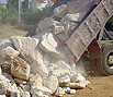 CODE 22: Rough stone from Peania, cargo, for building, masonry and coating