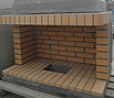 CODE 6: Middle fireplace, with half sides and Chech firebrick