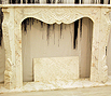 CODE 20: Fireplace coating set, from beige marble 