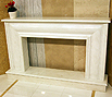 CODE 19: Fireplace coating set, from white marble