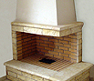 CODE 4: Singleside fireplace, coated with stone