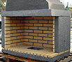 CODE 5: Corner fireplace, with simple firebox, made from Chech firebrick