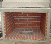 CODE 9: Simple, middle fireplace, with simple, middle firebox, with red firebrick