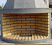  CODE 3: Round, cornered fireplace, with Chech firebrick, Cornered, simple firebox