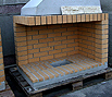CODE 8: Corner fireplace, with simple firebox, made from Chech firebrick