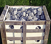 CODE 24: Block of granite, gray, 10 x 10 x 4 cm and 10 x 10 x 10 cm