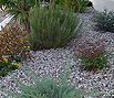 CODE 12: Garden surface, covered in white water pebble